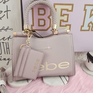 NWT{BEBE} Fabiola Top Handle Crossbody Women's Purse NWT